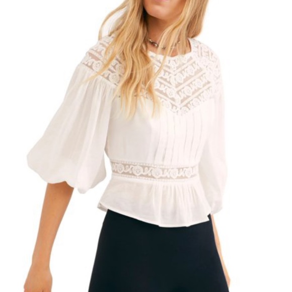 Free People Tops - Free People NWT Small Sweet Mornings Ivory Top